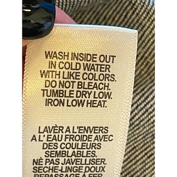 Good American Blue The 70s Icon Cropped‎ Denim Jean Jacket Size M - Picture 12 of 12